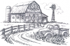 Farm_Scene_Etching